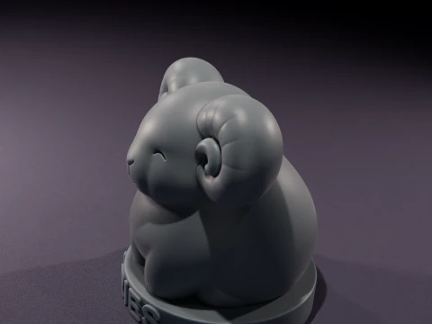 Chibi Aries Candles - Chibi Aries Candles 3D printing 3D Model