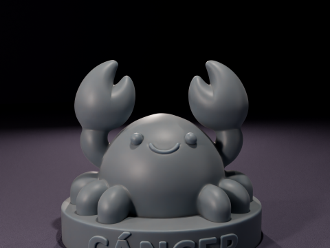 Vela de Cancer Chibi Modelo 3D para impresin 3D Модель
