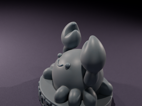 Chibi Cancer Candles 3D Printable Model 3D Модель
