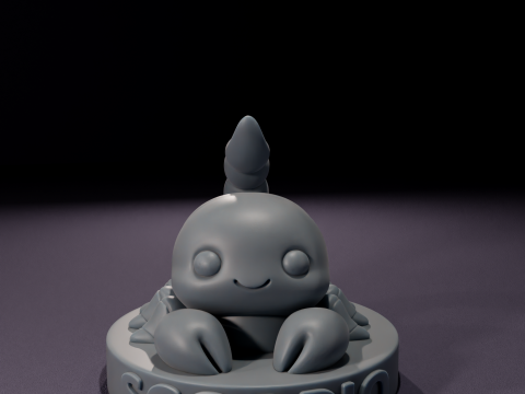Chibi Scorpio Candles 3D Printable Model Modelo 3D