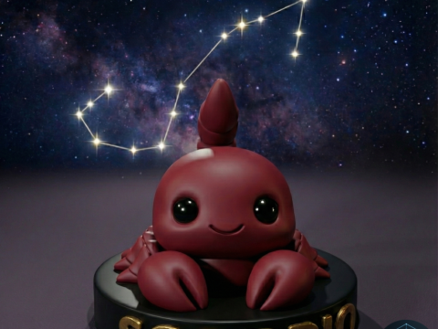 Bougies Chibi Scorpion Modèle imprimable en 3D Modèle 3D