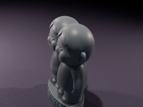 Vela de Geminis Chibi Modello 3D per impressione Modello 3D
