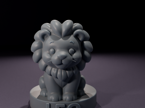 Chibi Leo Candles Vela de Leo Chibi 3D Printable Model 3D Model