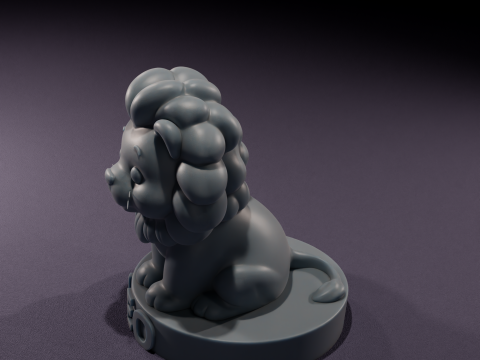 Chibi Leo Candles Vela de Leo Chibi 3D Printable Model 3D Model