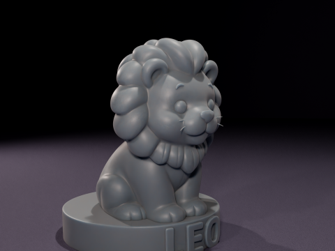 Chibi Leo Candles Vela de Leo Chibi 3D Printable Model 3D Model