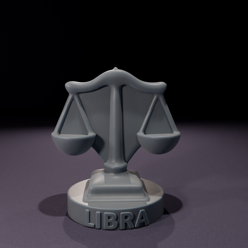 Vela de Libra Chibi Chibi Libra Candles 3D Printable Model 3D Model .c4d .max .obj .3ds .fbx .stl .blend