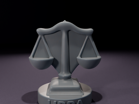 Vela de Libra Chibi Chibi Libra Candles 3D Printable Model 3D मॉडल