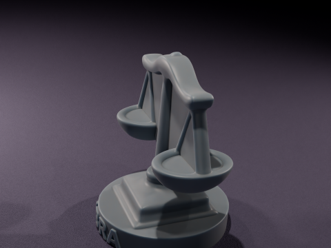 Vela de Libra Chibi Chibi Libra Candles 3D Printable Model 3D Model