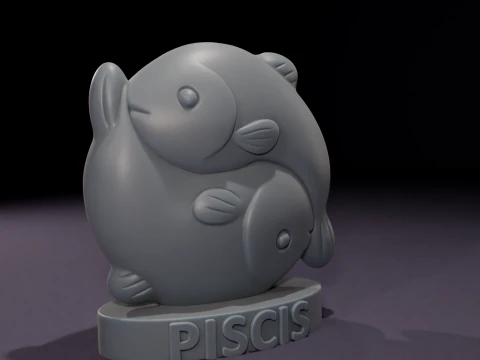 Vela de Piscis Chibi Model 3D printing 3D Model