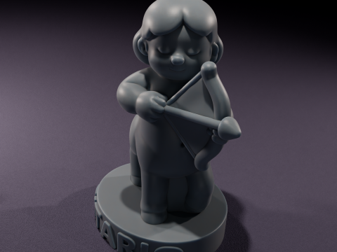 Vela de Sagitario Chibi Modelo 3D para impresin 3D Модель