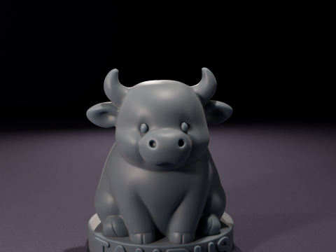 Chibi Taurus Candles 3D Printable Model Modelo 3D