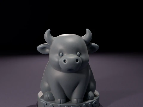 Chibi Taurus Candles 3D Printable Model 3D Model