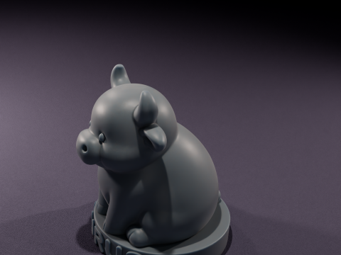 Chibi Stier Kerzen 3D-druckbares Modell 3D Modell