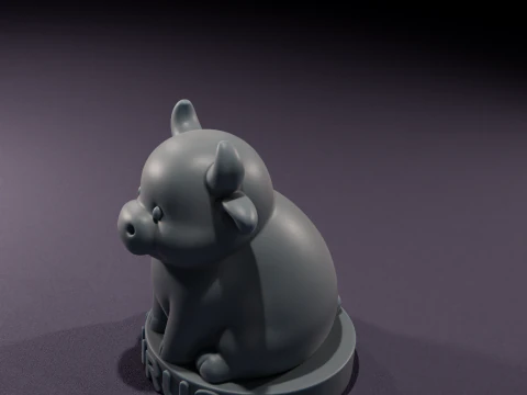 Chibi Taurus Candles 3D Printable Model 3D Model