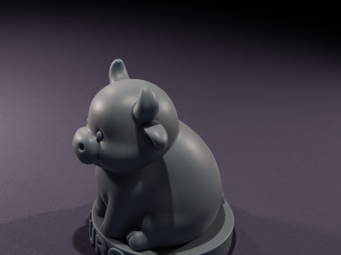 Vela de Tauro Chibi Modelo 3D para impresin 3D Model