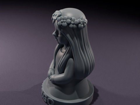 Chibi Virgo Candles Vela de Virgo Chibi Modelo 3D para impresin 3Dモデル