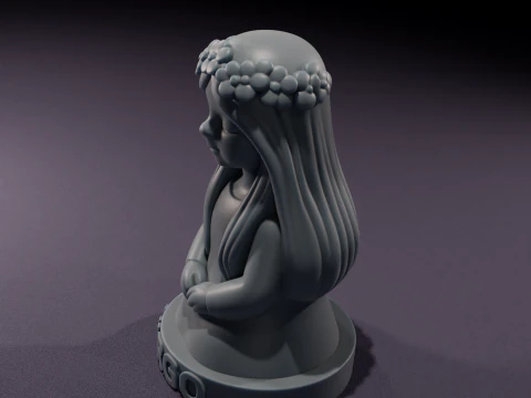 Velas Chibi Virgo Vela de Virgo Chibi modelo impress&atilde;o 3D Modelo 3D