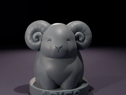 Coleccin de Velas de Signos Zodiacales chibi Modelo 3D para impresin 3D Model