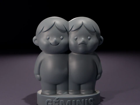 Coleccin de Velas de Signos Zodiacales chibi Modelo 3D para impresin 3D Model
