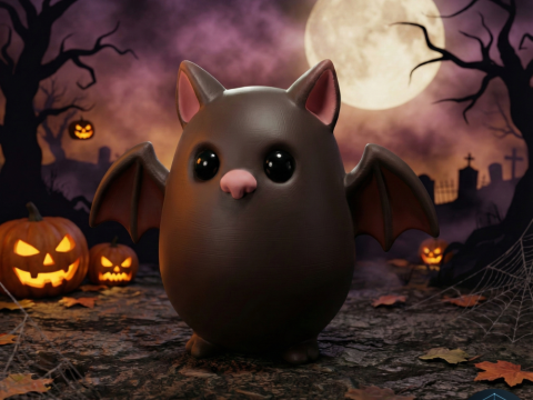 Chibi Bat 3D printing STL 3D मॉडल