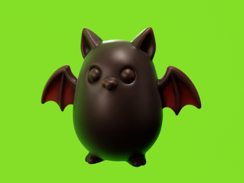 Chibi Bat - Murcilago Chibi STL 3D Модель