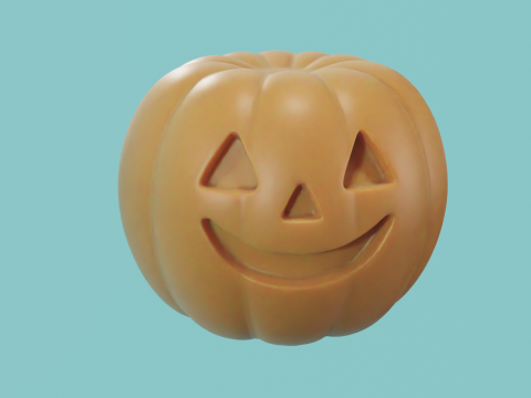 Chibi Pumpkin - Calabaza Chibi STL 3D Модель