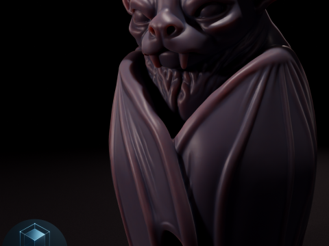 Тривимірна модель кажана Murcielagos для відображення 3D Модель