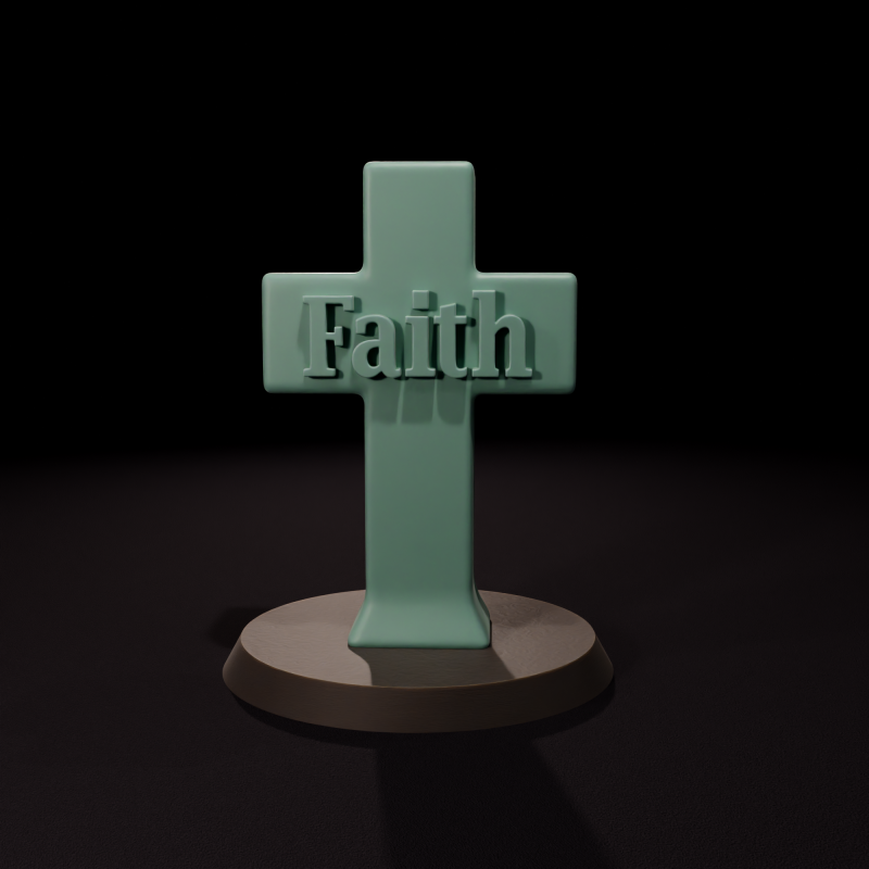 Faith STL 3D Model .c4d .max .obj .3ds .fbx .stl .blend 