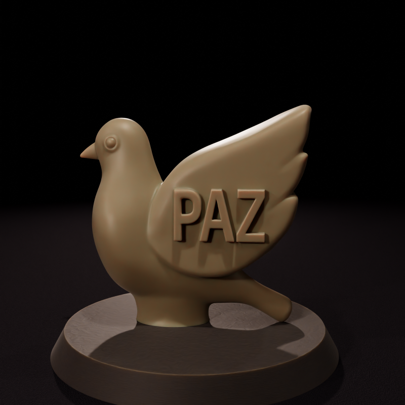 Paz STL 3D Model .c4d .max .obj .3ds .fbx .stl .blend 