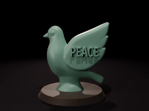Peace 3D printing STL 3D Model