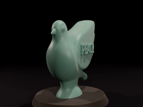 Peace 3D printing STL 3D Model