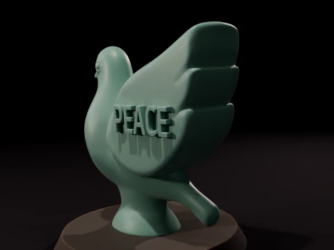 Peace 3D printing STL 3D Model