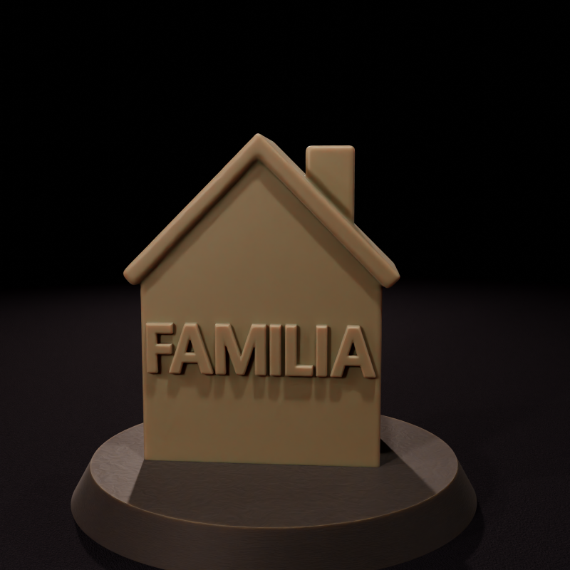 Familia STL 3D Модель .c4d .max .obj .3ds .fbx .stl .blend 