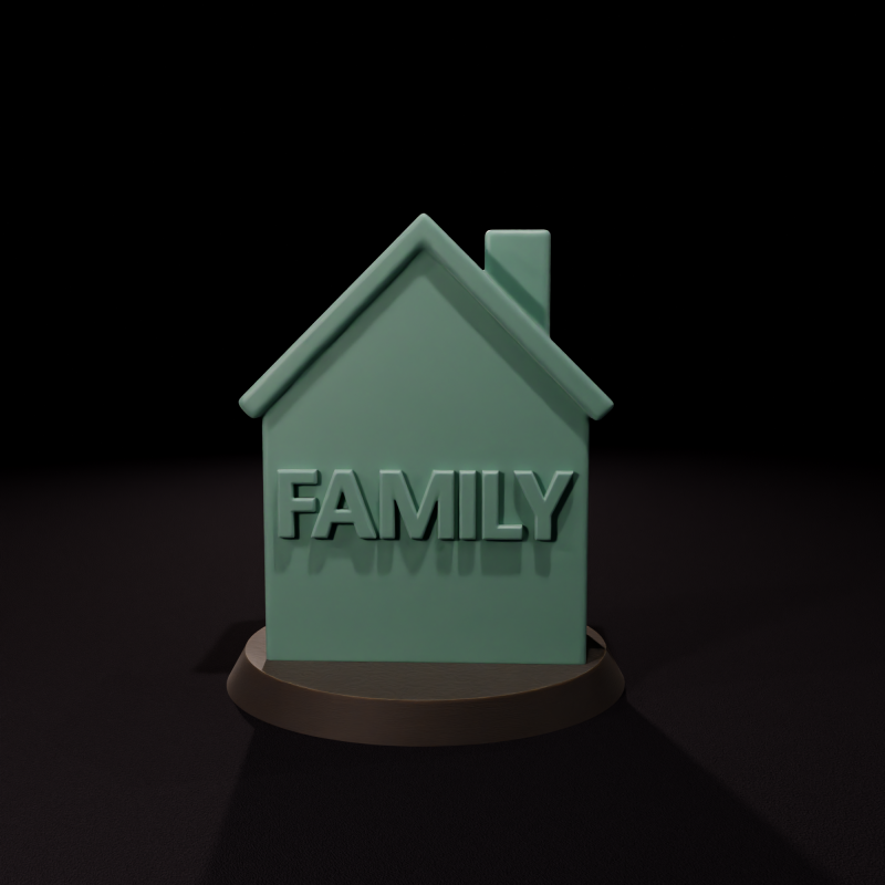 STL familiare Modello 3D .c4d .max .obj .3ds .fbx .stl .blend