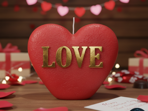 Candle of Love 3D printing STL 3Dモデル