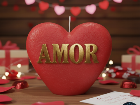 Vela de Amor Impresion 3D STL Modelo 3D