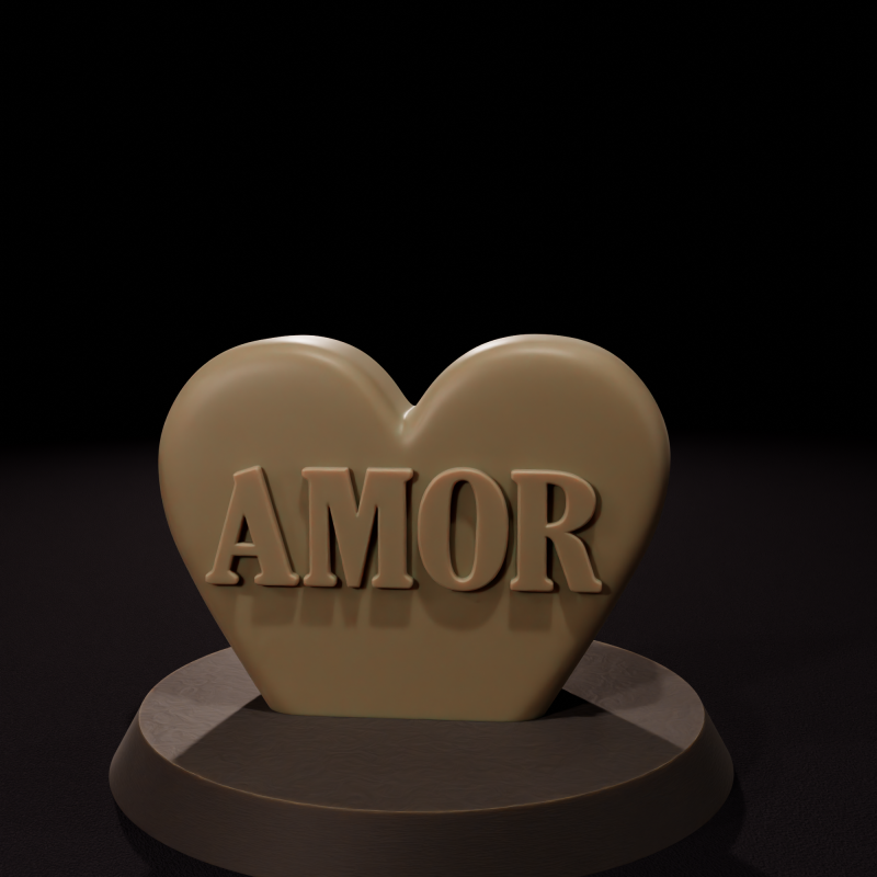 Vela de Amor STL 3D Model .c4d .max .obj .3ds .fbx .stl .blend 
