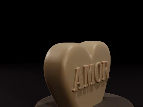 Vela de Amor Impresion 3D STL 3D Model