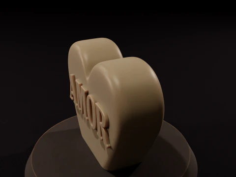 Vela de Amor Impresion 3D STL 3D Model