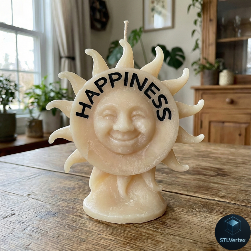 Свеча счастья 3D печать STL 3D Модель .c4d .max .obj .3ds .fbx .stl .blend 