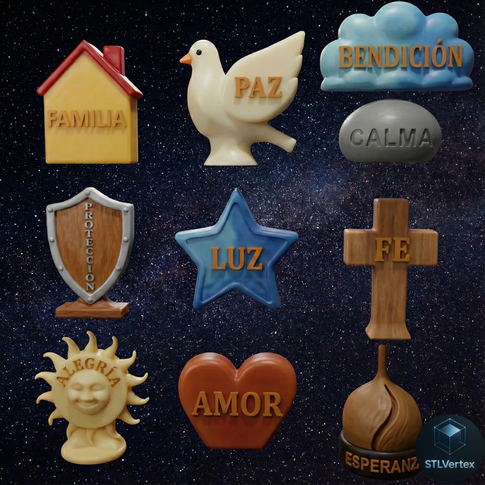 Coleccin de buenos deseos Modelo 3D para impresin STL 3D Print Model .c4d .max .obj .3ds .fbx .stl .blend 