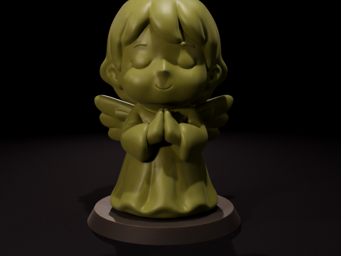 Guardian Angel Chibi - Angl guardian Chibi 3D Model