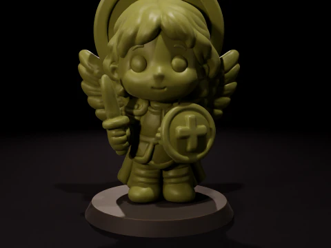 Archangel Michael Chibi - Arcangel Miguel Chibi 3D Print Model