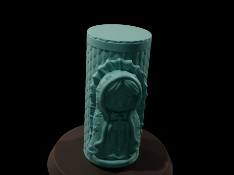 Virgin of Guadalupe Chibi 3D printing 3D Print Model