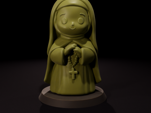 Nuns Candle - Vela de Monja 3D Model