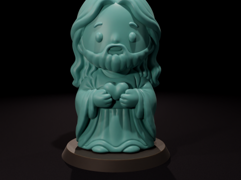 Sacred Heart candle - Vela del Sagrado Corazn 3D Model