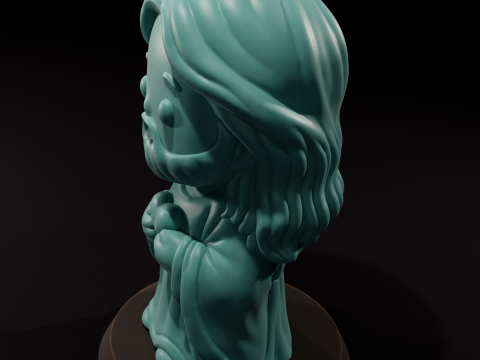 Sacred Heart candle - Vela del Sagrado Corazn 3D Model