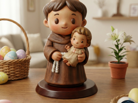 Candle of Saint Anthony of Padua 3D printing Modelo 3D