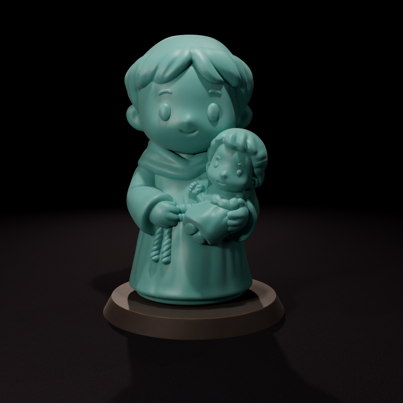 Lilin Santo Antonius dari Padua - Vela de San Antonio de Padua Model 3D .c4d .max .obj .3ds .fbx .stl .blend 