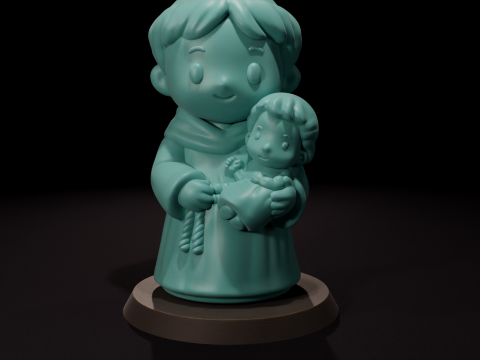 Candle of Saint Anthony of Padua - Vela de San Antonio de Padua 3D Model